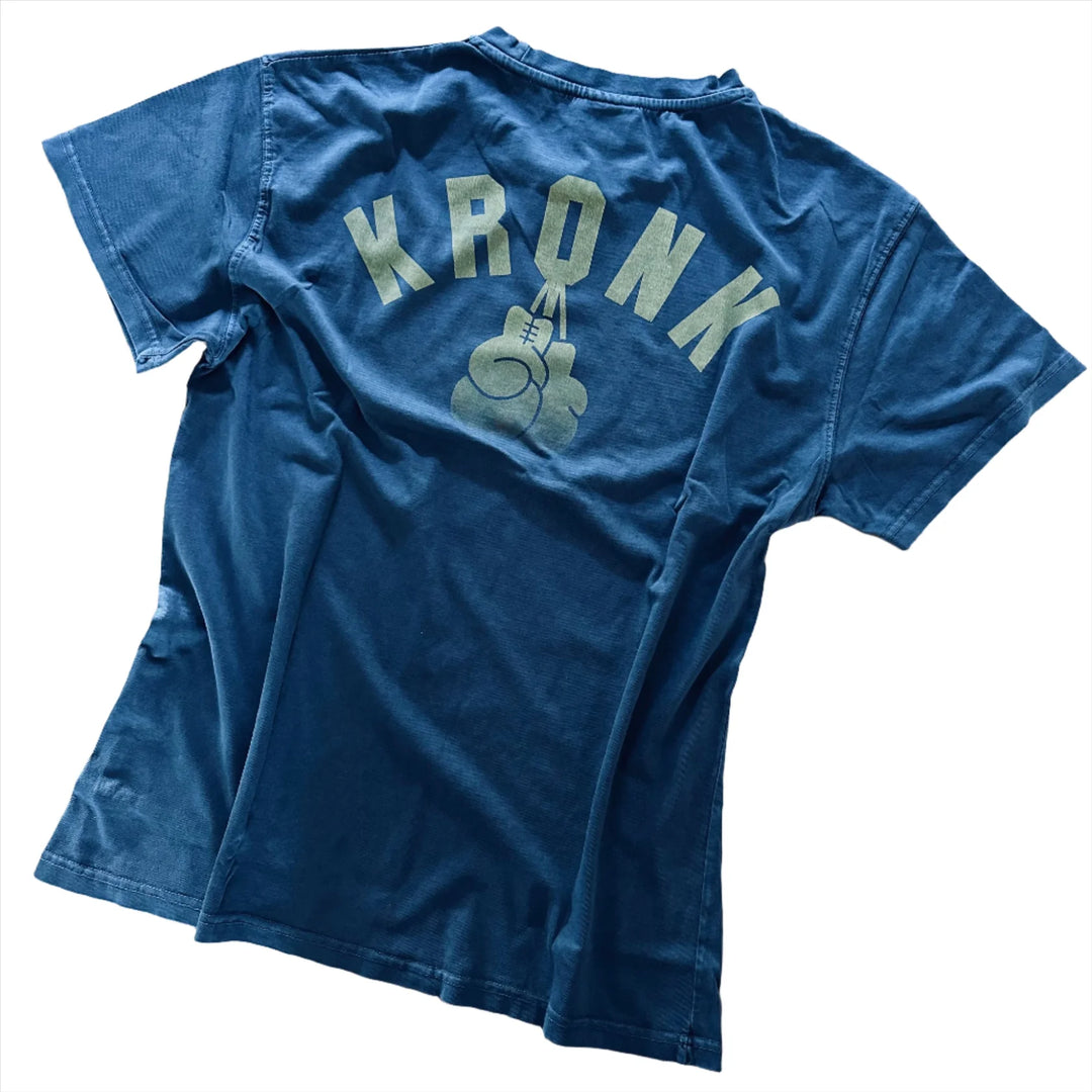KRONK FADED G LOOSE FIT VINTAGE DENIM WASH T SHIRT