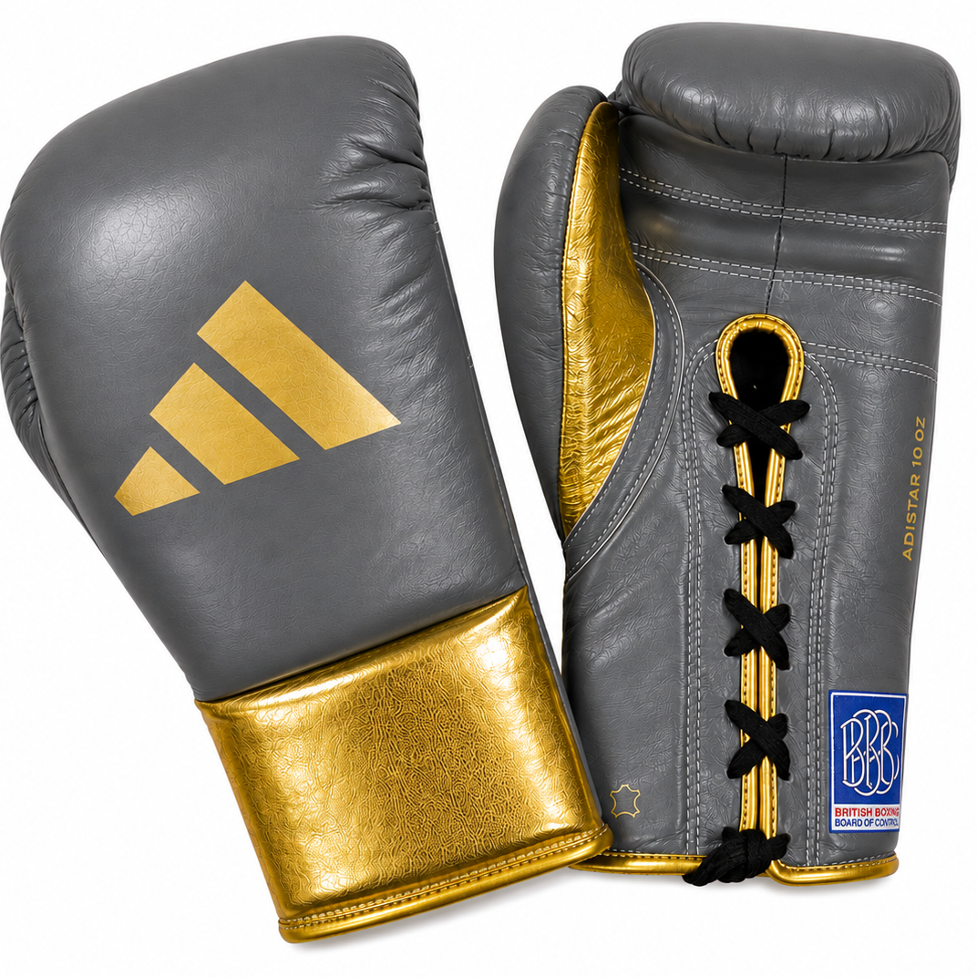 GUANTES DE BOXEO ADIDAS ADISTAR 3.0 CON CORDONES APROBADOS POR EL BBBC