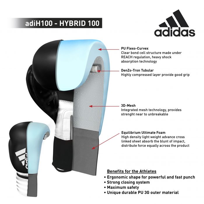 ADIDAS HYBRID 100 BOXING GLOVES