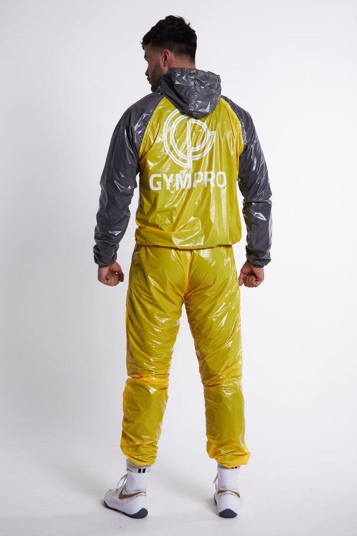 HYBRID PERFORMANCE SWEAT SUIT - YELLOW/GREY