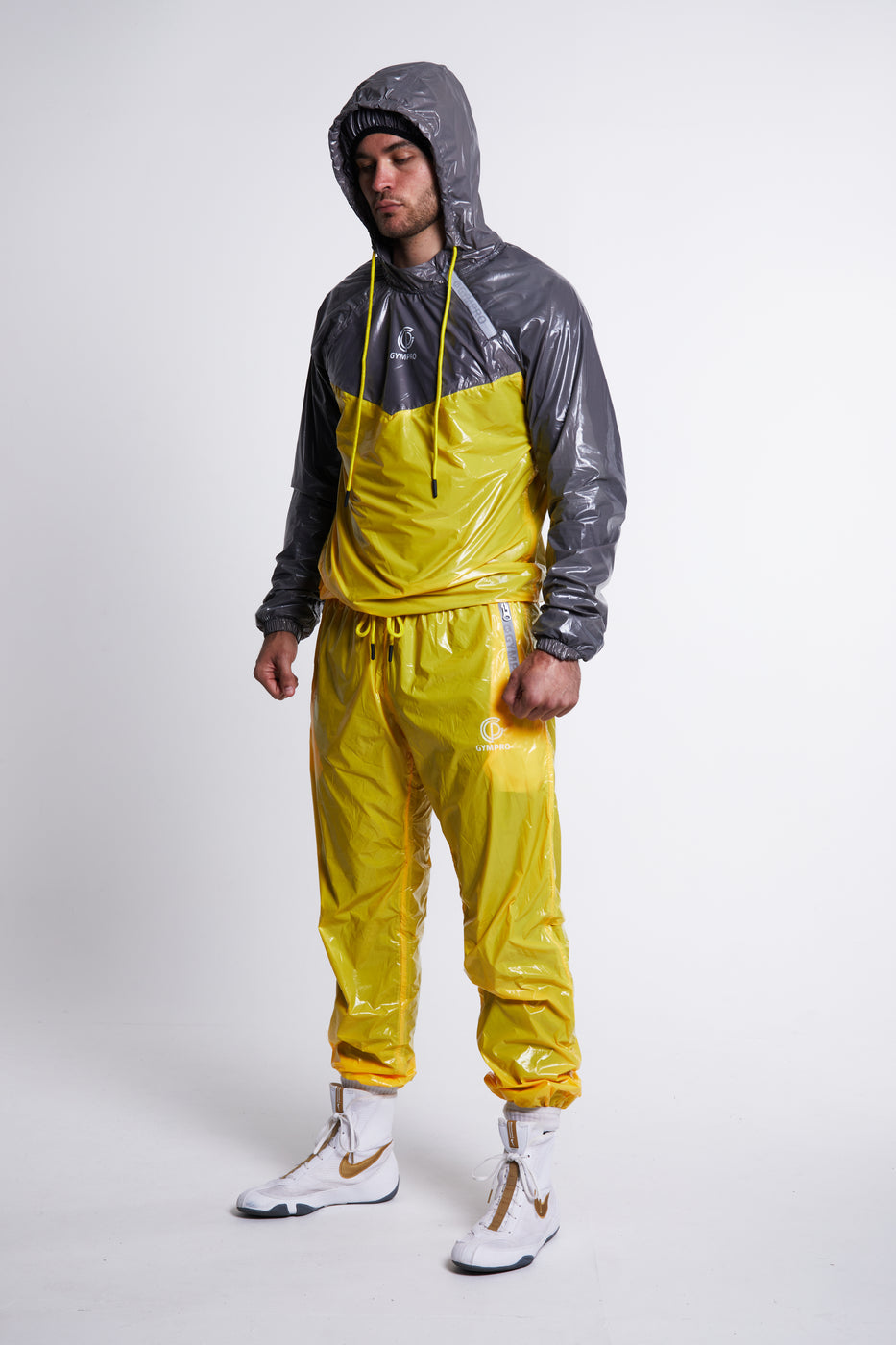 HYBRID PERFORMANCE SWEAT SUIT - YELLOW/GREY