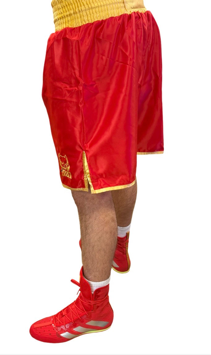 MAD DOGS CONTEST SHORTS RED/GOLD