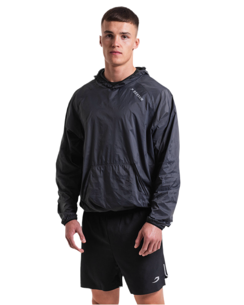 BOX RAW GENARO OVERSIZED WINDBREAKER HOODIE – Mad Dog's Boxing Store