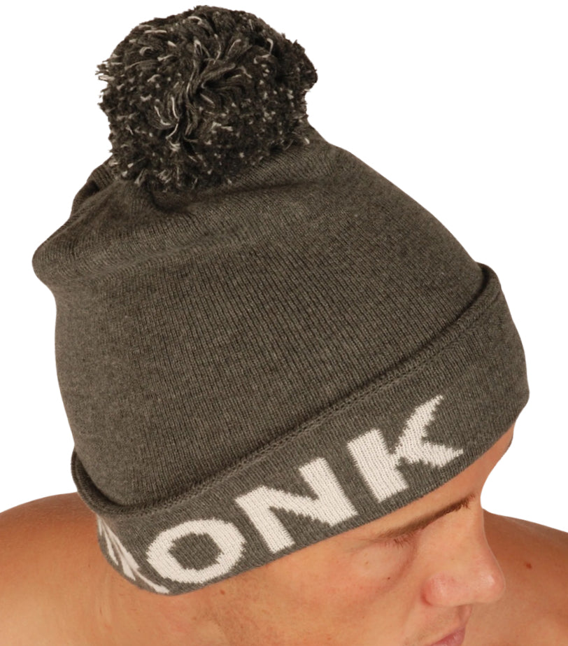 KRONK WOOLY HAT CHARCOAL/WHITE