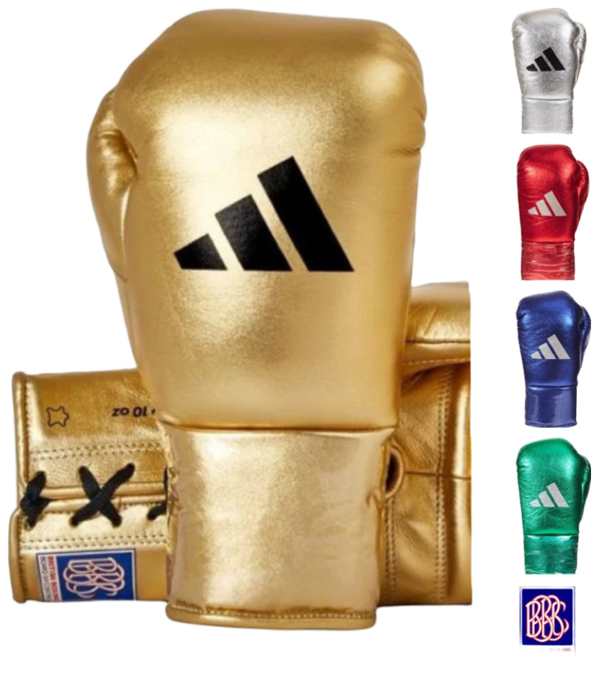 ADIDAS ADISTAR 3.0 BBBC APPROVED LACE BOXING GLOVES