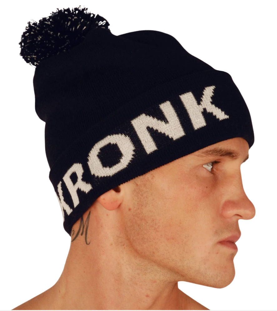 KRONK WOOLY HAT NAVY/WHITE