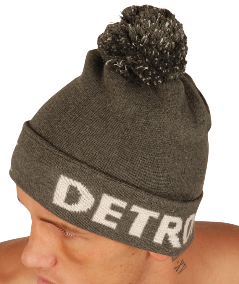 KRONK WOOLY HAT CHARCOAL/WHITE