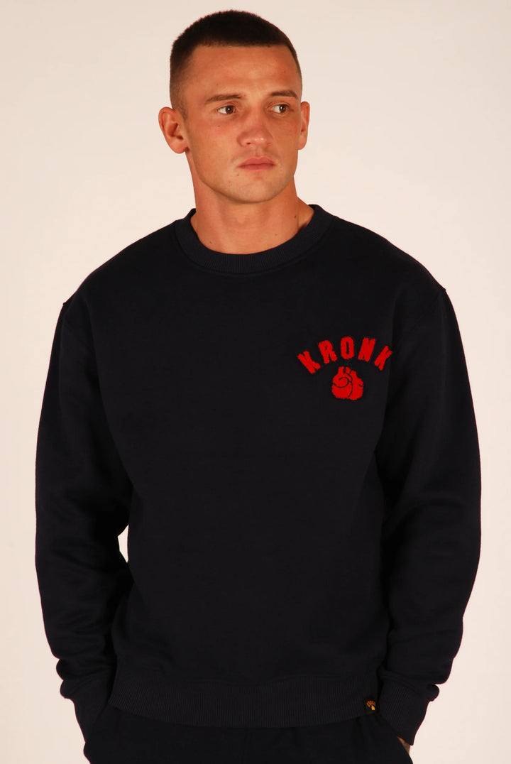 KRONK ONE COLOUR GLOVES TOWELLING SWEATSHIRT WAS £39.99 SUMMER SALE JUST £19.99