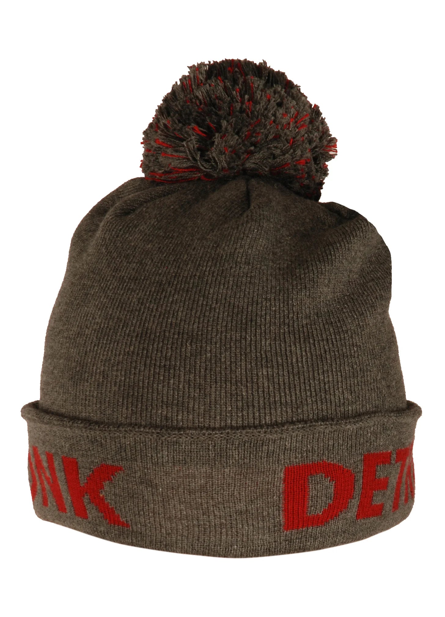 KRONK WOOLY HAT CHARCOAL/RED