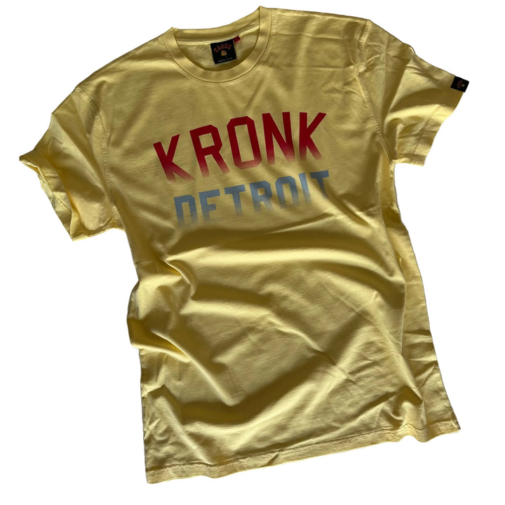 KRONK FADED DETROIT LOOSE FIT ICONIC T SHIRT