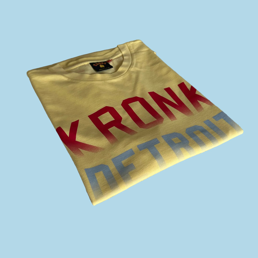 KRONK FADED DETROIT LOOSE FIT ICONIC T SHIRT