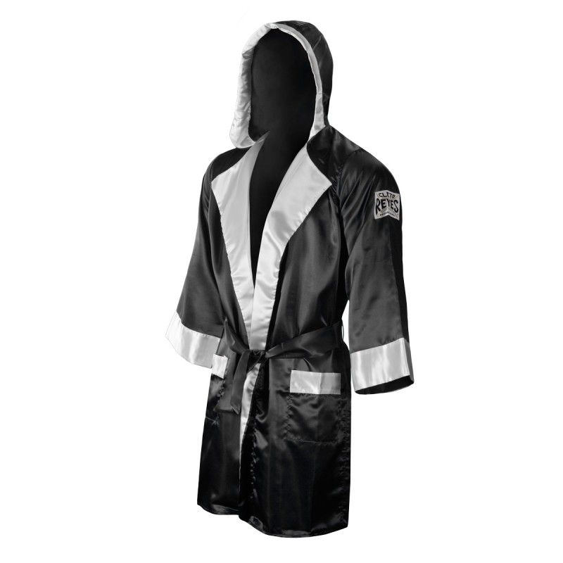 CLETO REYES HOODED SATIN ROBE WAS £149 SUMMER SALE £99.99